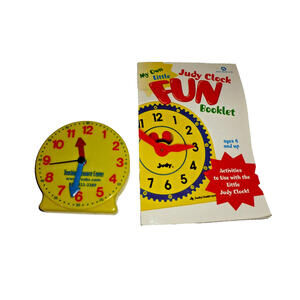 Learning Resources Geared Mini Clock 4"Teaching Homeschool & Booklet‎